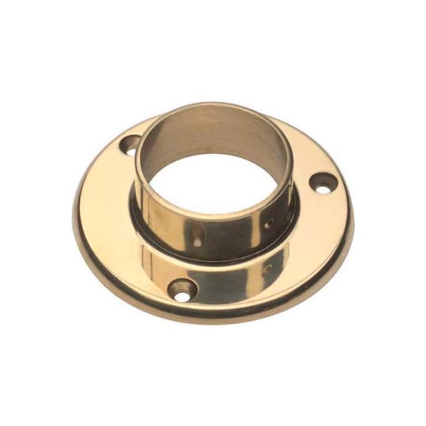 Lavi Industries Lavi Industries, Flange, Wall, for 2" Tubing, Polished Brass 00-530/2 - main